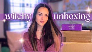 HUGE WITCHY UNBOXING Goddess Provisions WitchBox UK Gothic Beauty Box