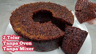 BOLU CARAMEL  2 TELUR TANPA OVEN TANPA MIXER DAN TAKARAN SENDOK