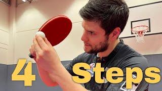 4 Steps with Dimitrij Ovtcharov to learn the Worlds Best Tomahawk Serve