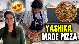 We are trying Homemade healthy pizza  Indian Family in UK 