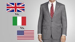British vs. Italian vs. American  - Suit Fashions & Silhouettes