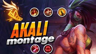 AKALI MONTAGE  BEST AKALI PLAYS S9  INSANE OUTPLAYED