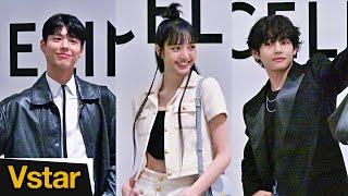 Full BTS V BLACKPINK Lisa Park Bo-gum  CELINE Pop-up retail Amazing Trio