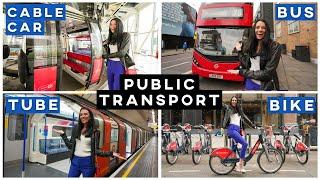 What to know about every public transport in London  Train vs boat vs bike vs cable Car