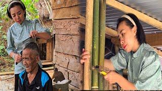 Hằng Becomes Grandpas Barber Bamboo Wall Completed by Grandpa  Ly Phuc Hang