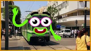 TRAIN SONG • Train video for kids • Long version with dancing trains