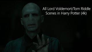 All Lord VoldemortTom Riddle Scenes  Harry Potter 4K ULTRA HD