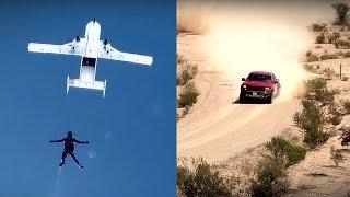 Ford Raptor versus Parachutist  Top Gear USA