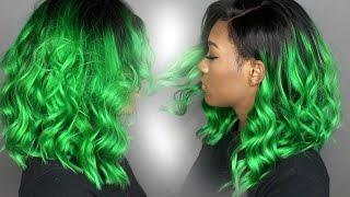 DIY  Forest Green Haircolor  MsJazzy2Classy