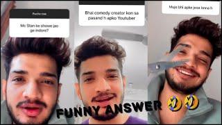 Munawar Faruqui making fun of MC stan show  munawar reaction on girlfriend breakup 