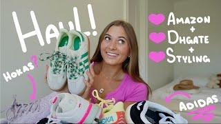 HUGEEE summer shoes haul + outfit ideas dhgate & amazon 