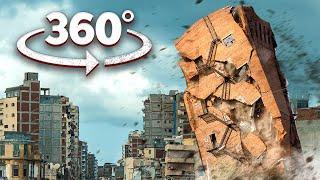 VR 360 EARTHQUAKE SURVIVAL - Natural Disaster Up-close 360 video