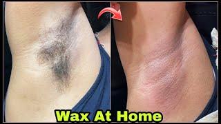 How To Do Underarm Waxing At Home & Saloon  Remove Unwanted Hair With Waxing Strips - Step By Step