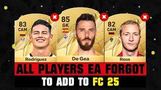 FIFA 25  ALL PLAYERS EA FORGOT TO ADD TO EA FC 25  ft. De Gea James Rodriguez Reus…