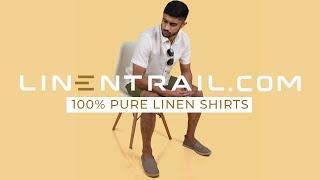 100% Pure Linen Shirts for Men  LinenTrail.com