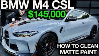 First Wash $145000 BMW M4 CSL How To Wash and Protect Matte Paint