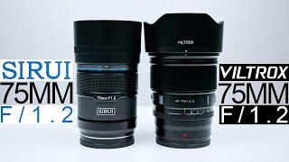 SIRUI 75MM F1.2 vs VILTROX 75MM F1.2  NIKON ZF  BEST APSC PORTRAIT LENS