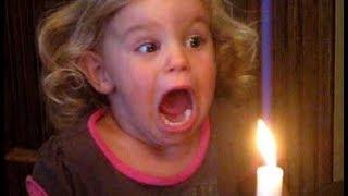 TRY NOT TO LAUGH OR GRIN -  Funny Kids trying to Blow out candles Baby Fun and Fails Videos