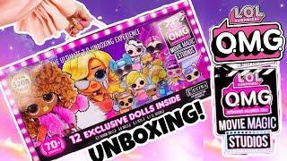 LOL OMG MOVIE MAGIC Studios Set UNBOXING 12 Exclusive Dolls 2 New OMG Dolls