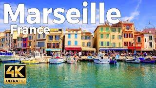 Marseille France Walking Tour 4k Ultra HD 60fps – With Captions