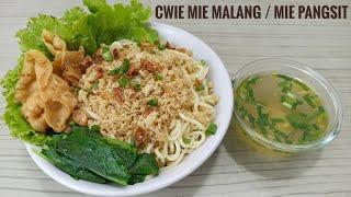 RESEP CWIE MIE MALANG  MIE PANGSIT