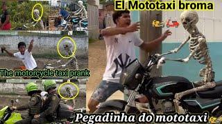 Brom@ la Mototaxi Pegadinha do moto taxi  Lelucon ojek