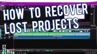 How To Recover a Lost VEGAS Pro Project Works With ANY Version