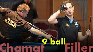 Marcus CHAMAT vs Joshua FILLER  Quarterfinal 9 ball Eurotour