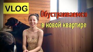 ОБЖИВАЕМСЯ В НОВОЙ КВАРТИРЕ VLOG ОБЗОР ПОКУПОК