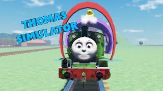 Thomas simulator Percy heading to the train wash