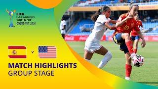 Spain v USA  FIFA U-20 Womens World Cup Colombia 2024  Match Highlights