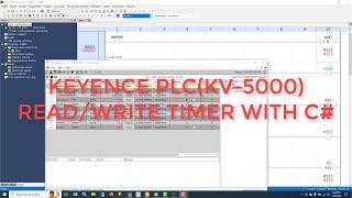  KEYENCE KV-5000 READ AND WRITE TIMER WITH C#