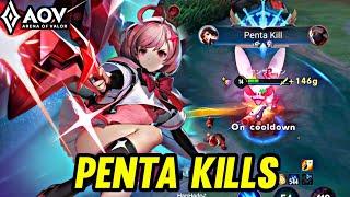 AOV  VIOLET DIMENSION BREAKER GAMEPLAY  PENTA KILL - ARENA OF VALOR LIÊNQUÂNMOBILE ROV