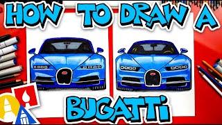 How To Draw A Bugatti Chiron Front View