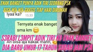 Chat Wa  enak punya adik tiri seorang psK