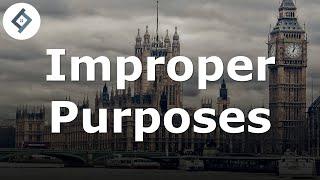 Improper Purposes  Public Law