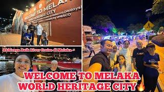 AKHIRNYA NAIK JUGA AKU RIVER CRUISE DI MELAKA MERIAH BANGET MALEM MALEM JALAN DI SUNGAI INI⁉️