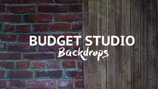 Budget Studio backdrops  $40 Brick & Wood backgrounds