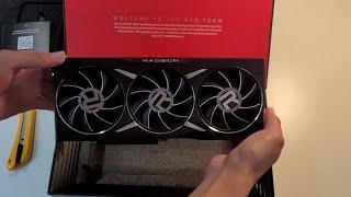 AMD Radeon 6800 XT Midnight Black Edition ASMR Unboxing