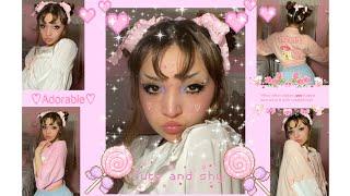 soft babydoll aesthetic makeup pt2 + mini “kawaii” look-book