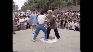 Tai Chi Challenge fight in Chenjiagou with the young Jan Silberstorff 1997