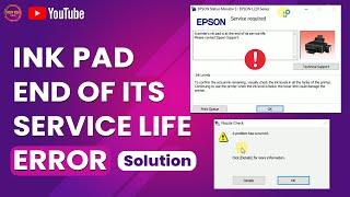 EPSON ink pad is at the end of its service life error problem solved  Epson L130 L220 L310 L360 L365