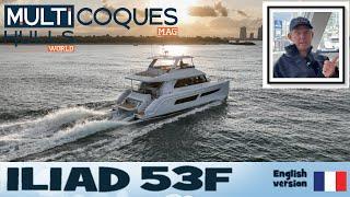 Iliad 53F powercat - Teaser essai en mer - Multicoques Mag