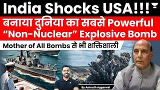 India shocks US. Develops World’s most powerful bomb. More powerful than USA’s Mother of All Bombs