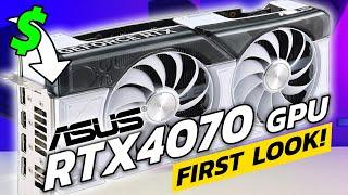 Can a 3070 Ti beat the NEW 4070?  FIRST LOOK ASUS RTX 4070 DUAL