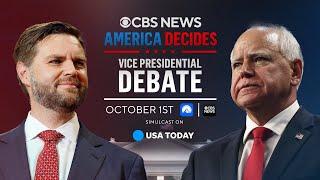 Watch CBS News Vice Presidential Debate simulcast