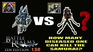 How many DISEASED ONE can Kill 1 SAMURAI? - Battle Realms ZE 1.58.1