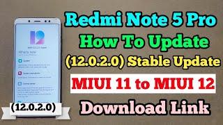 How To Update MIUI 12 Update In Redmi Note 5 Pro  Update MIUI 12 From MIUI 11   Download Link