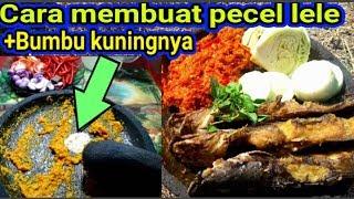 Cara membuat pecel lele+bumbu kuningnya