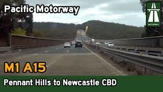 Driving from Sydney to Newcastle - M1 Pacific Motorway F3